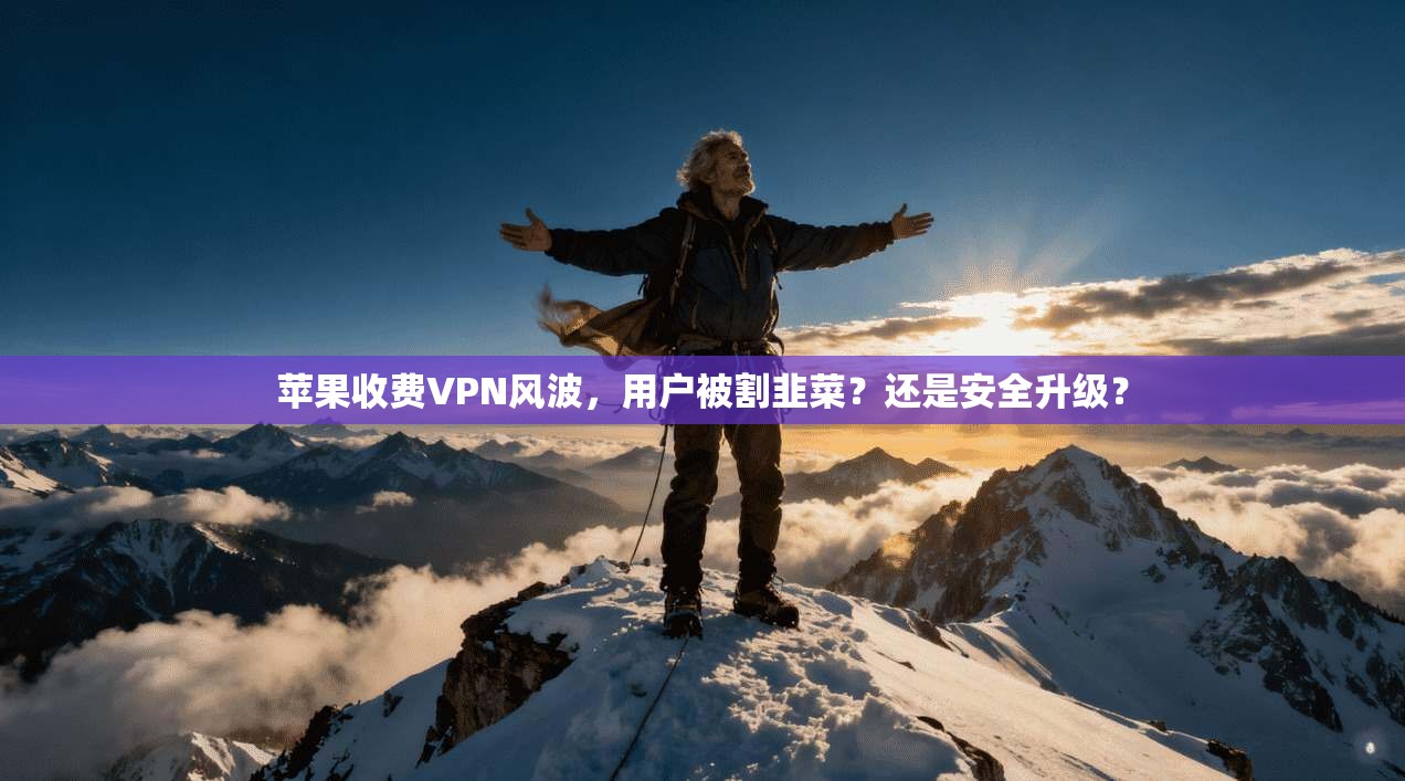 苹果收费VPN风波,用户被割韭菜?还是安全升级?