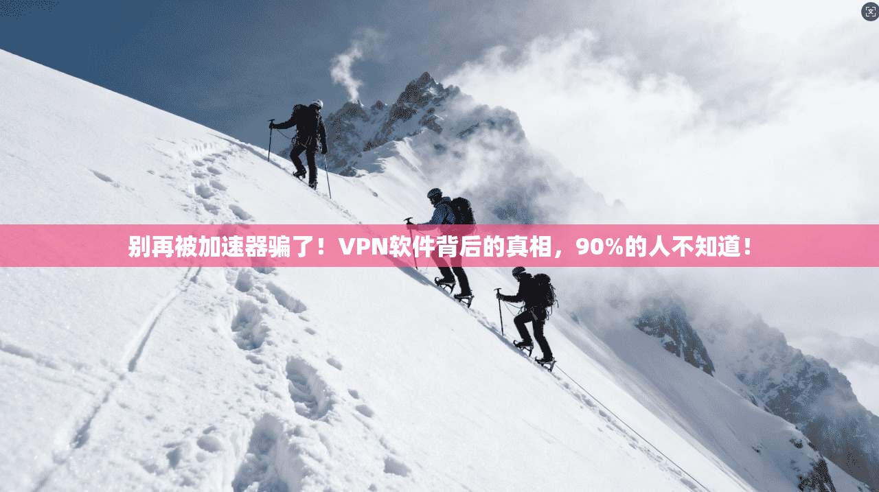 别再被加速器骗了！VPN软件背后的真相，90%的人不知道！