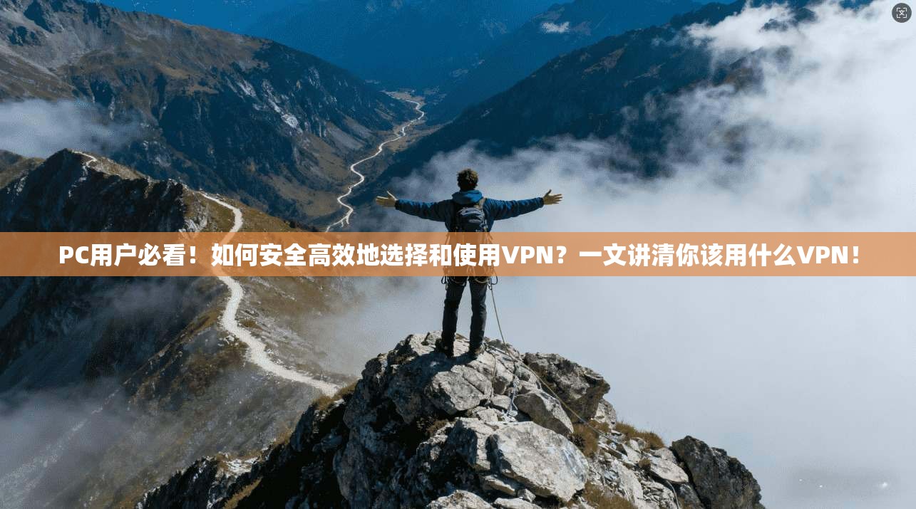 PC用户必看！如何安全高效地选择和使用VPN？一文讲清你该用什么VPN！
