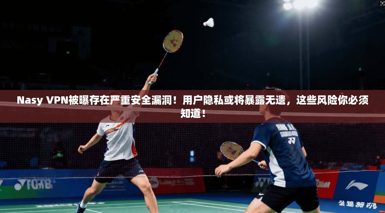 Nasy VPN被曝存在严重安全漏洞！用户隐私或将暴露无遗，这些风险你必须知道！