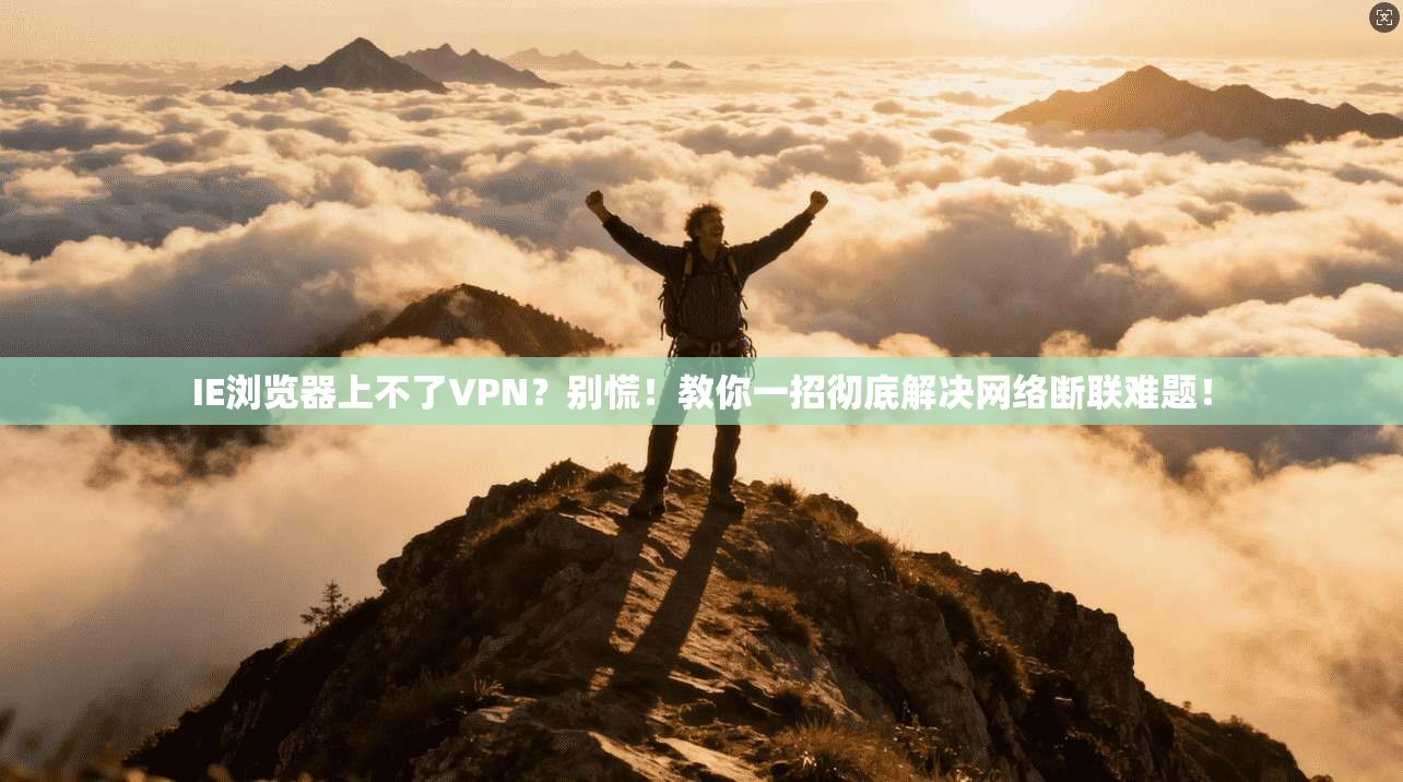 IE浏览器上不了VPN?别慌!教你一招彻底解决网络断联难题!