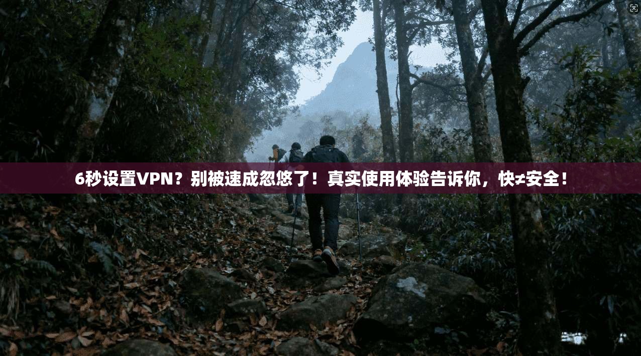 6秒设置VPN？别被速成忽悠了！真实使用体验告诉你，快≠安全！