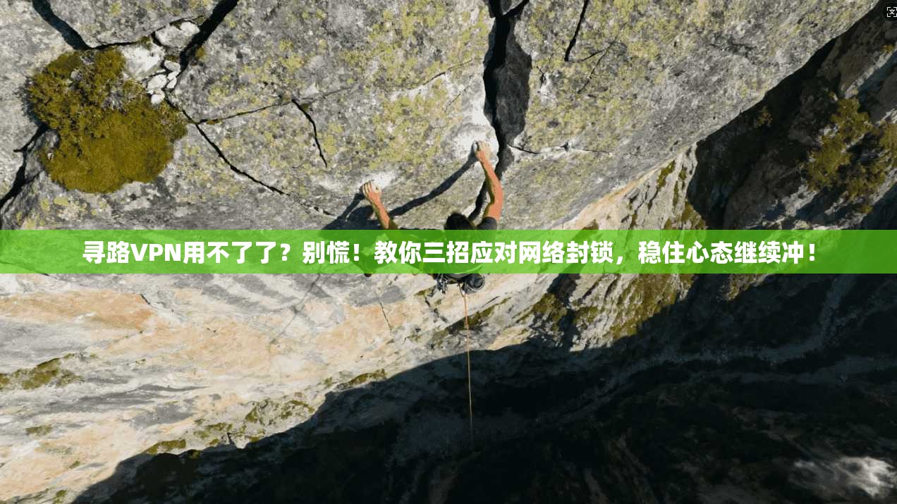 寻路VPN用不了了？别慌！教你三招应对网络封锁，稳住心态继续冲！
