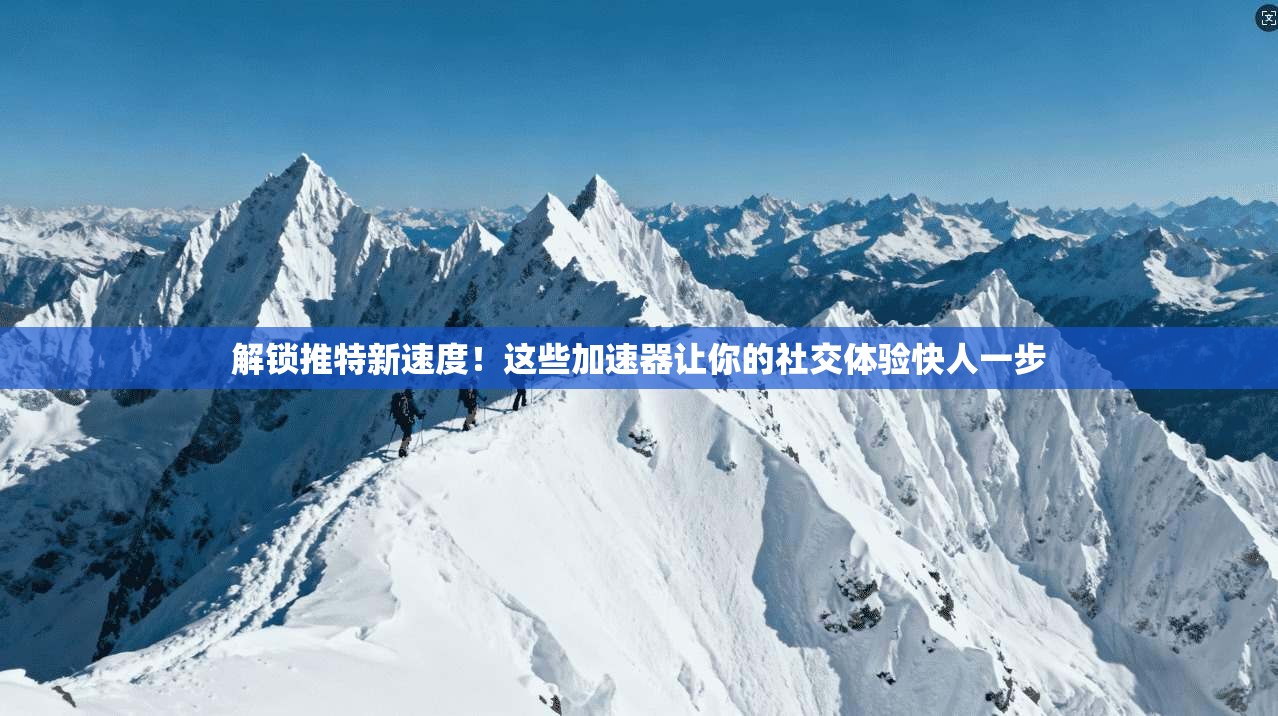 解锁推特新速度！这些加速器让你的社交体验快人一步