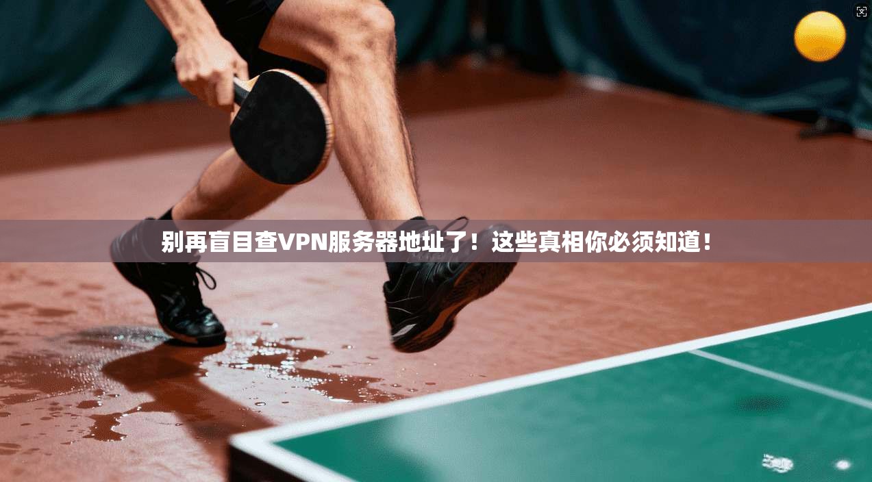 别再盲目查VPN服务器地址了！这些真相你必须知道！