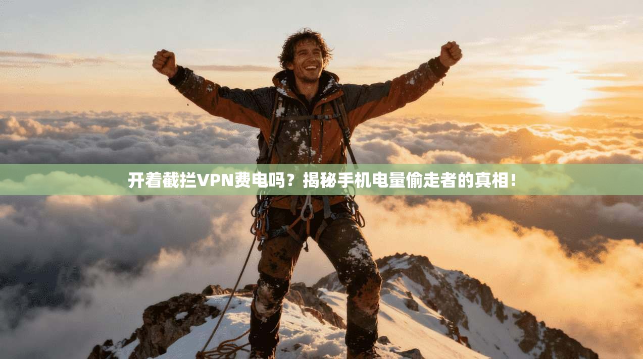 开着截拦VPN费电吗？揭秘手机电量偷走者的真相！