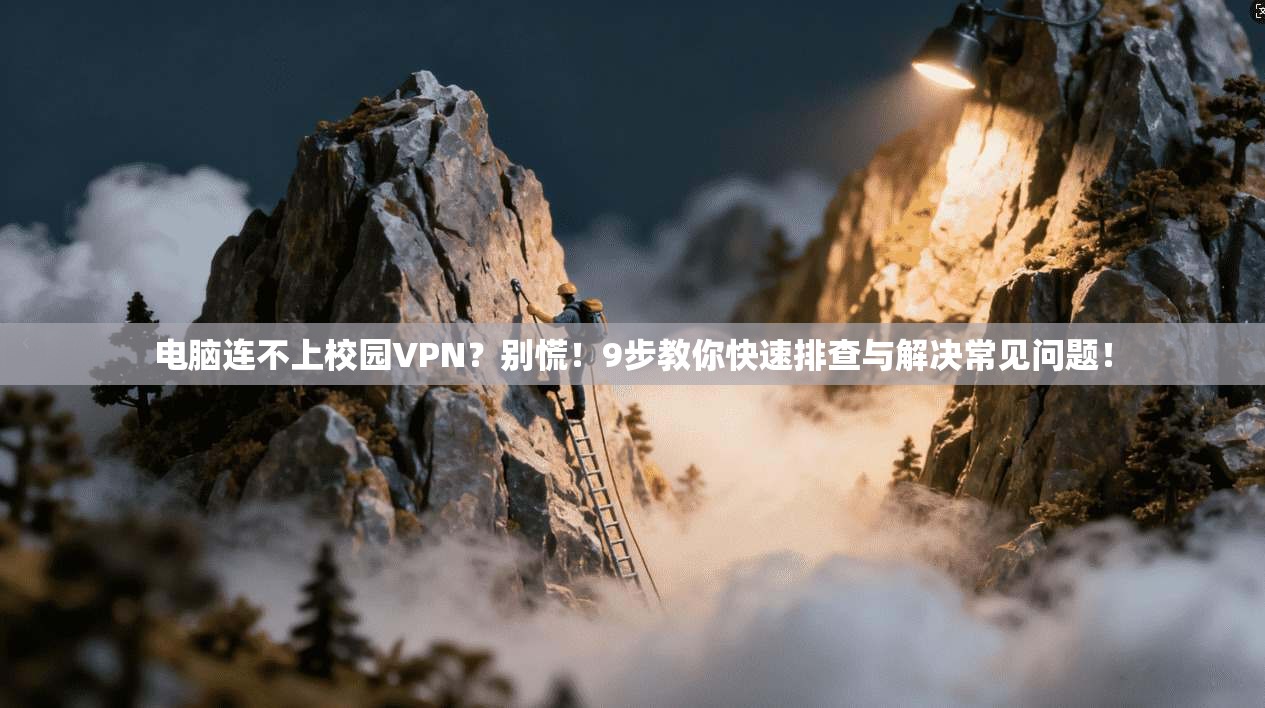 电脑连不上校园VPN?别慌!9步教你快速排查与解决常见问题!