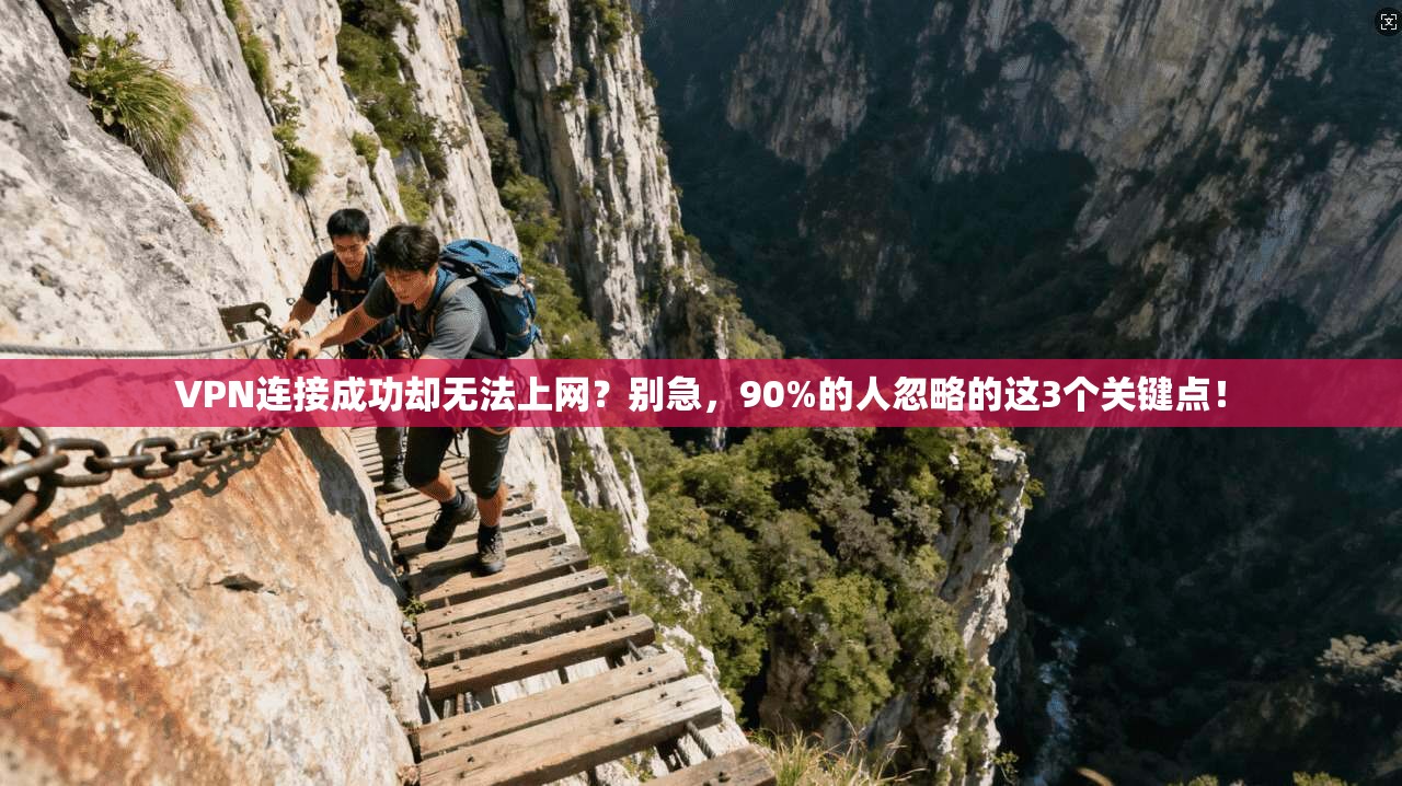 VPN连接成功却无法上网？别急，90%的人忽略的这3个关键点！