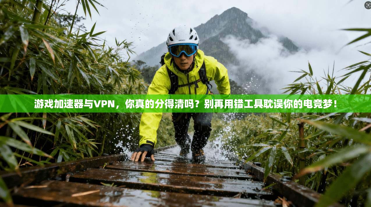 游戏加速器与VPN，你真的分得清吗？别再用错工具耽误你的电竞梦！