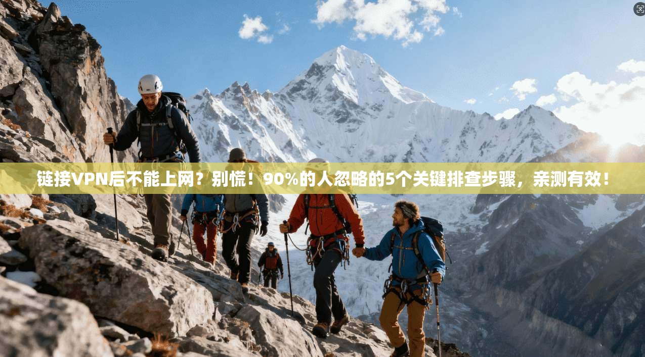 链接VPN后不能上网?别慌!90%的人忽略的5个关键排查步骤,亲测有效!