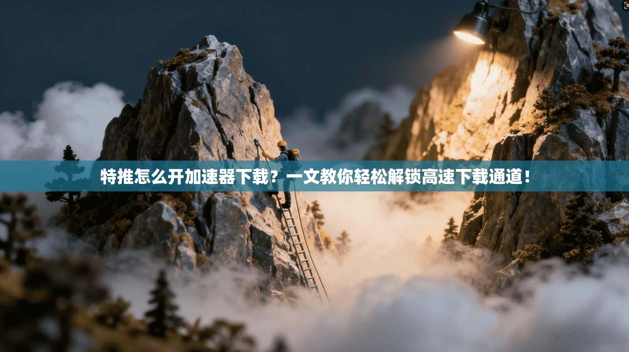 特推怎么开加速器下载？一文教你轻松解锁高速下载通道！